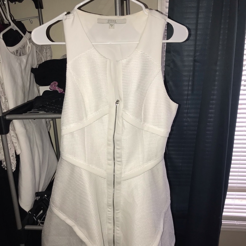 Mesh white asymmetrical Barbie doll dress